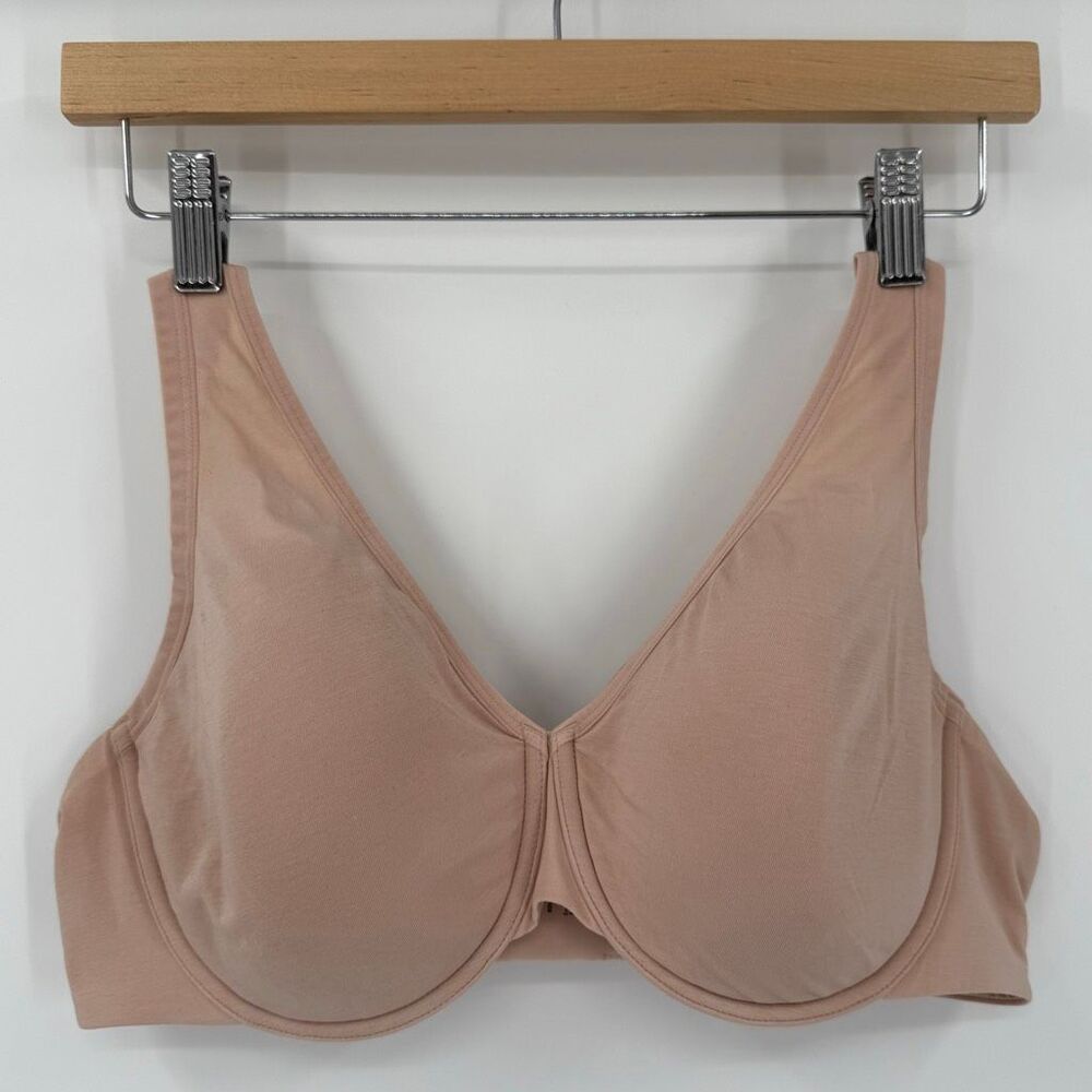 ThirdLove Organic Cloud‎ Cotton Perfect Coverage Bra Underwire 38D Nude/Blush